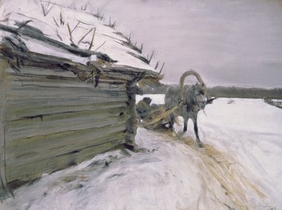 In Winter by Valentin Aleksandrovich Serov